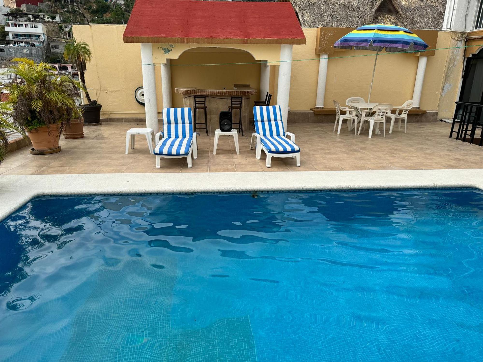 Blue Coast With Pool And Ocean View 10 To 35 P Villa Acapulco Eksteriør bilde