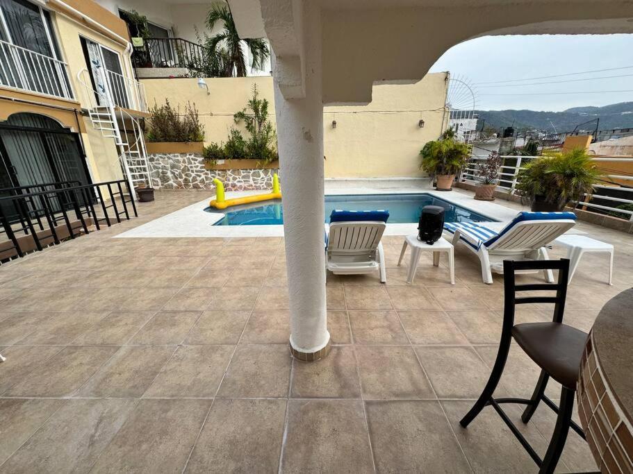 Blue Coast With Pool And Ocean View 10 To 35 P Villa Acapulco Eksteriør bilde