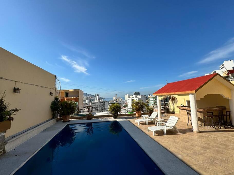 Blue Coast With Pool And Ocean View 10 To 35 P Villa Acapulco Eksteriør bilde